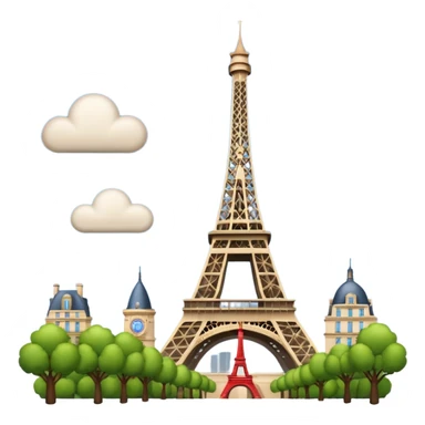 creer un emoji représentant la tour eiffel francais à paris sticker