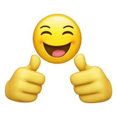 funny yellow smiley face with thumbs up sticker