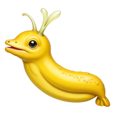 Banana slug that’s sassy with lip filler  sticker