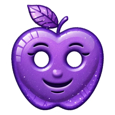 symbol glitter purple $ sticker