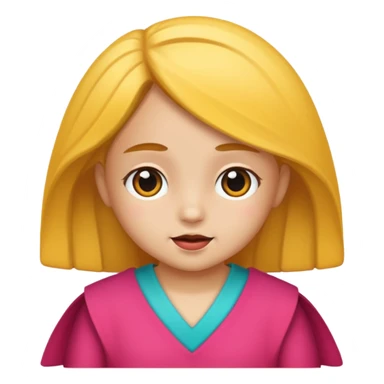 Niña orando sticker