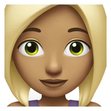 A blonde girl with green eyes doing yoga sticker
