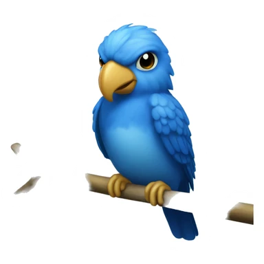 blue Agapornis sticker