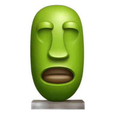 avocado moai statue sticker