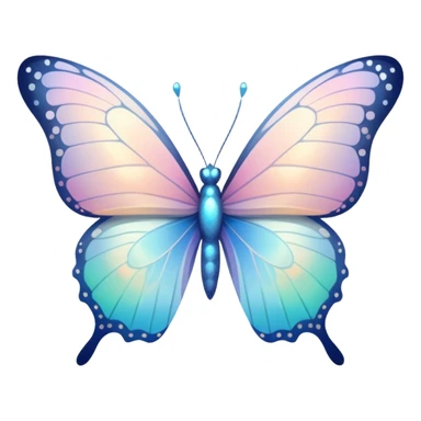 white pale pastel ombre sparkly butterfly with more bright obvious sparkles everywhere sticker