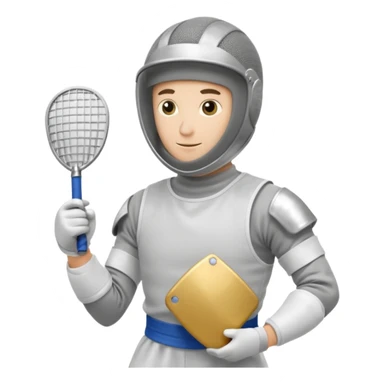 fencing sportsman sticker