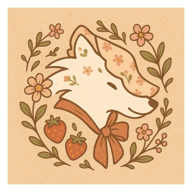 Give the Overwolf logo a cute cottagecore makeover sticker