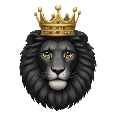 black Lion with crown sticker