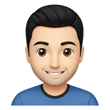 Chris Kirkpatrick with black hair sticker