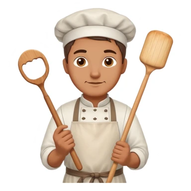 baker with rolling pin in Medieval Villagers sticker