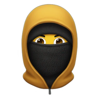 a guy wearing balaclava mask  sticker
