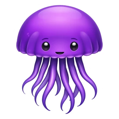 Make a purple jellyfish sticker