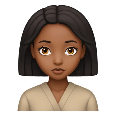 Black girl judging sticker