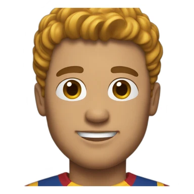 A man wearing a Barcelona shirt   sticker