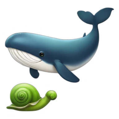 Whale and Snail Hybrid sticker