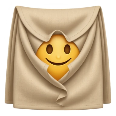 beige waist cloth sticker