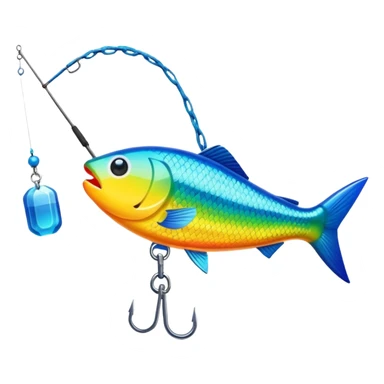 fake bait fishing sticker