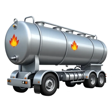 natural gas tanker tractor-trailer sticker