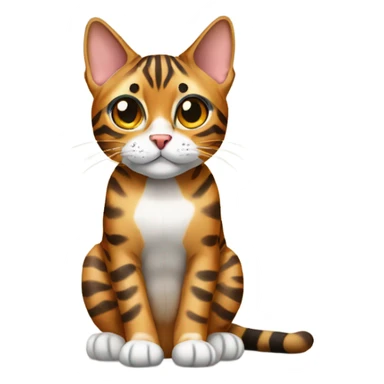 bengal cat sitting  sticker