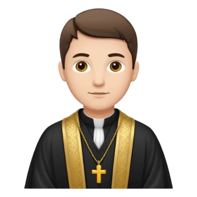 The priest who presides over the wedding sticker