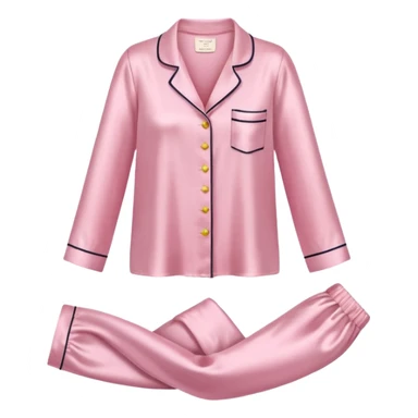 Light pink silk pyjamas set sticker