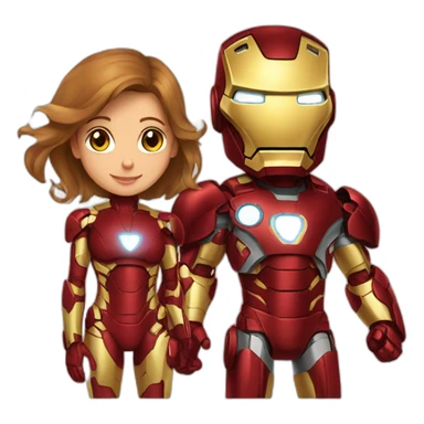 Ironman with gf sticker