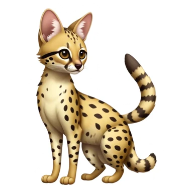 Serval-Genet-Civet-Marsupial-Ocelot-hybrid, full body sticker