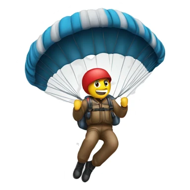 A man parachuting  sticker