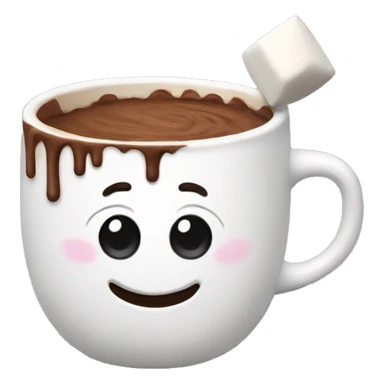 Cocoa with marshmallow sticker