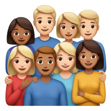 varias personas conversando de sus sentimientos. sticker