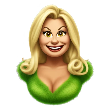 Jennifer coolidge as grinch sticker