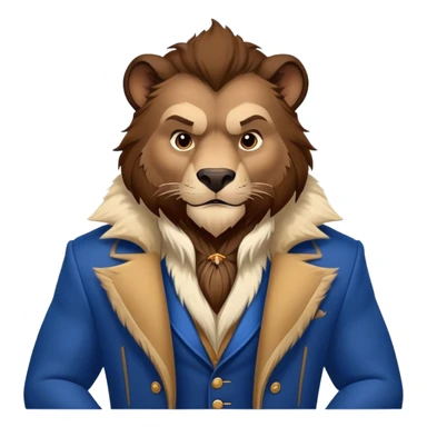 Disney's Beast with blue jacket sticker