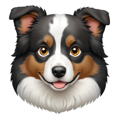  black  and white aussie sticker