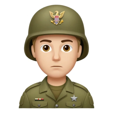 soldier without helmet sticker