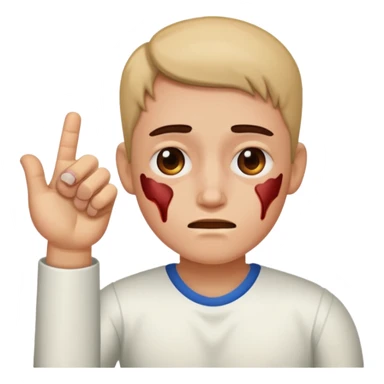 Injured thumbs sticker