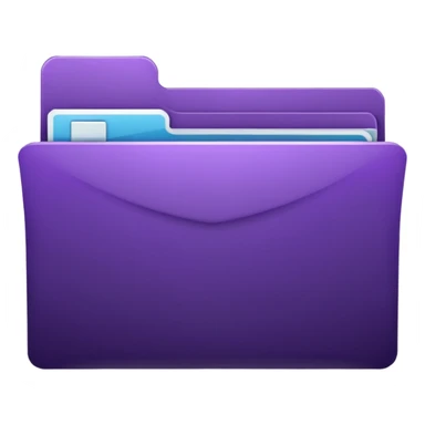 dark purple favorite folder sticker