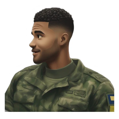 Uber Cariocas do Rio de Janeiro Brasil, criar do RJ roupas típicas da favela Streetwear black Brazilian young favela barberman doing a degradê militar fade haircut in a black Brazilian Man sticker