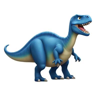 Dino in blau  sticker