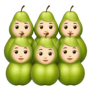 Freunde die aussehen wie birnen sticker