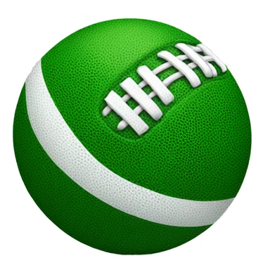 Green football ball sticker
