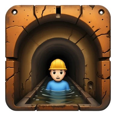 sewer tunnel sticker