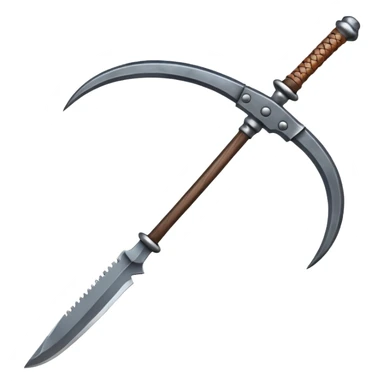 make japan weapon named "kusarigama" sticker