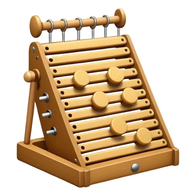 wooden glockenspiel instrument sticker