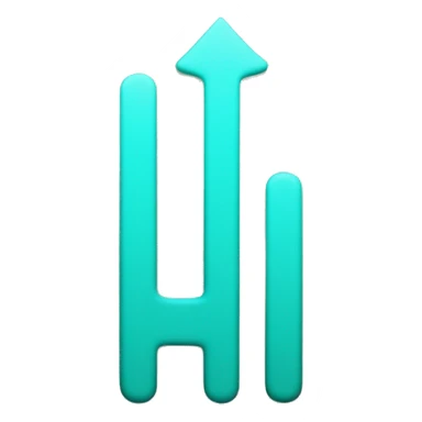 turquoise checkmark made of five slanted bars, starting from a dark green on the left and transitioning to a light turquoise on the right, creating a gradient effect. sticker