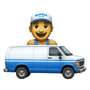 blue Dodge RAM Van Oh-Kay Plumbing & Heating 1986  sticker