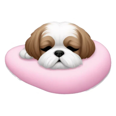 Shih tzu sleeping ZZZ sticker