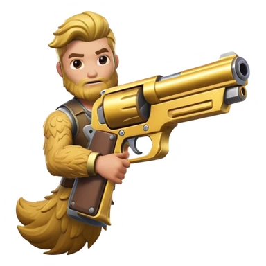 Midas with a mammoth pistol Fortnite sticker