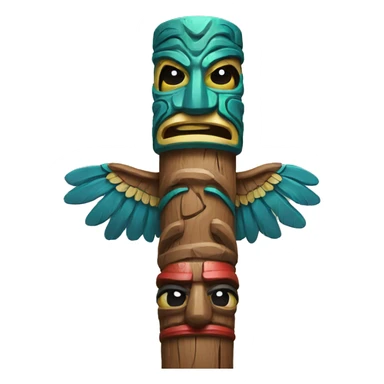 PNW totem pole sticker