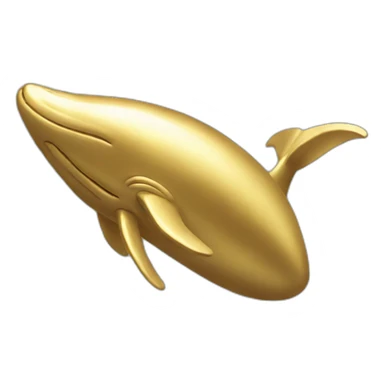 Gold Whale sticker