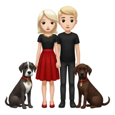 Wow good now just change the colour of dress girl red boy black dane sticker